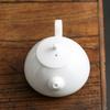 White Porcelain Tea Pot Yulan  Gongfu Tea Set Think Tank Office Use Large Size Tea Kettle for Busin And Home Use
