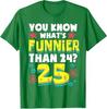 Funny 25th Birthday Whats Funnier Than 24 Its 25 Years Old Tshirt Womens Fashion Bday Saying Tee Girls Sister Novelty Gift
