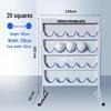 QPX Galvanized 20-Position Safety Helmet Storage Rack