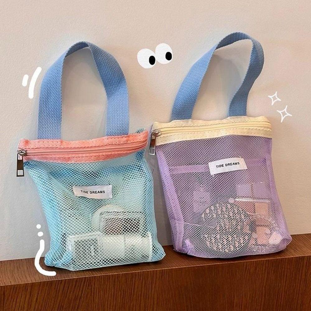 Large Capacity Handbags Transparent Makeup Bag Dopamine Storage Bags