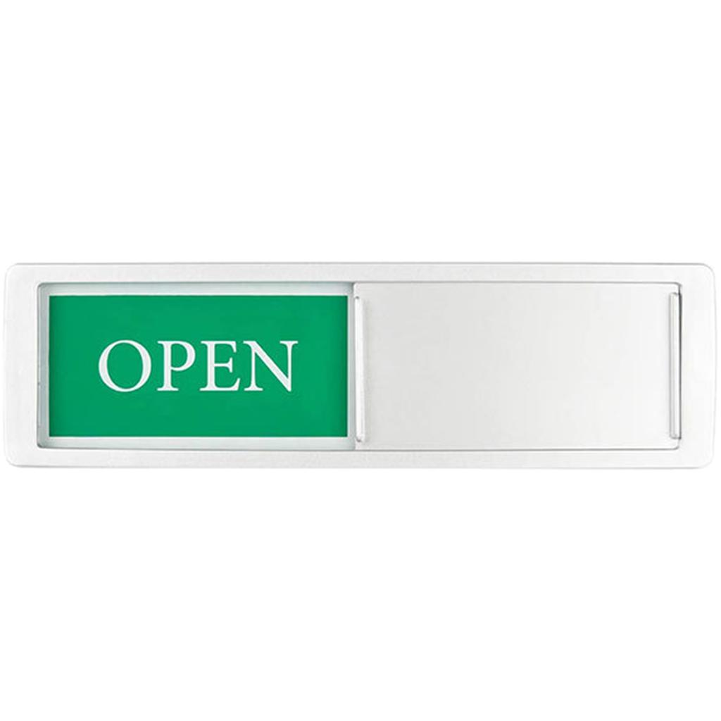 Magnetic and Adhesive Tape Open/Closed Door Sign Easy To Use Sliding Sign Open/Closed Door for Home Office Restroom