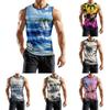 Мужская мода принтованный спортивный повседневный жилет без рукавов