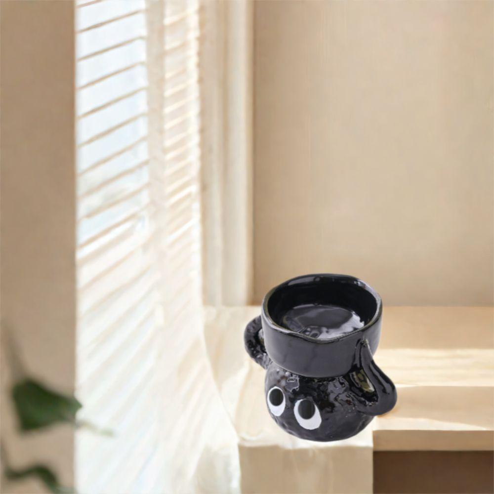 Cartoon Briquette Candle Holder Ceramics Candle Stand Creative Tea Light Candle Holder  Desktop
