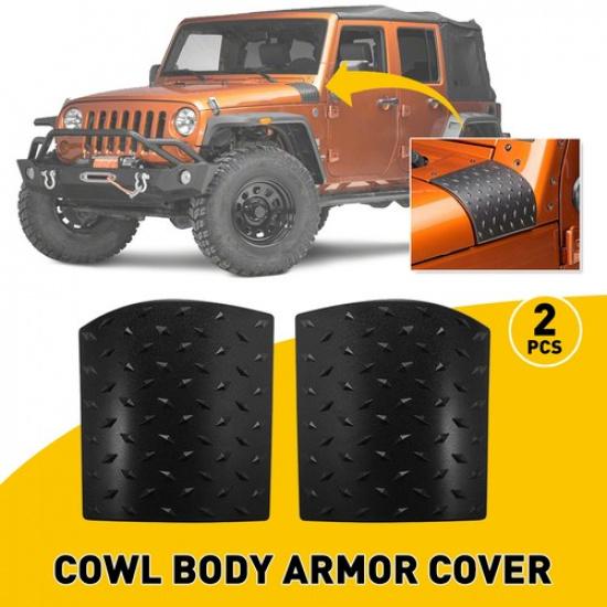 Черный Капот Защита Кузова ABS Боковая Накладка Защитная для Jk JKU 2007-2018 EXV