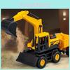 Игрушечная модель экскаватора с мигающими огнями и звуком для детских игр и обучения