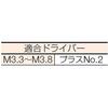 Винт с тонкой резьбой TRUSCO из нержавеющей стали M3.3 x 40 50 шт. TKS-S40JH