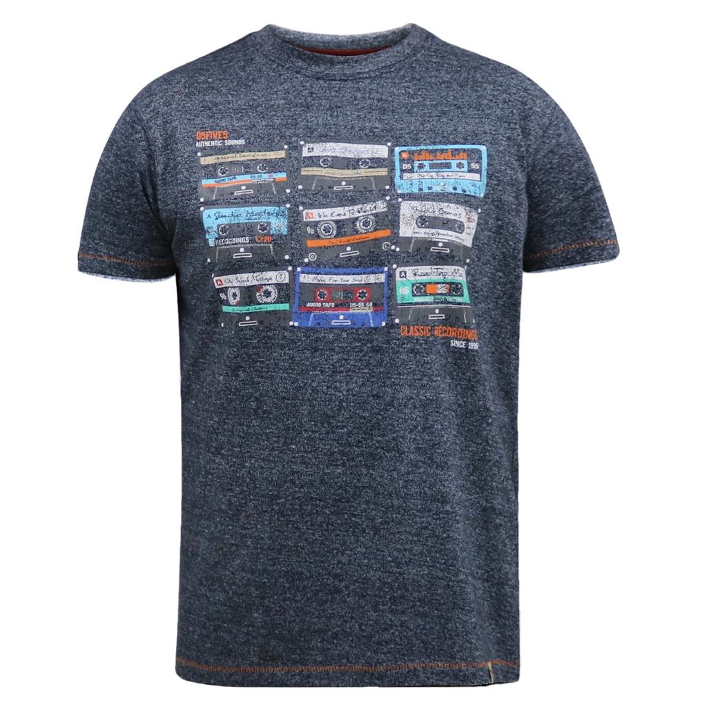 Duke Mens D555 Apsey Cassette Tape Kingsize T-Shirt