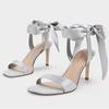 Fashion Bow Women Heeled Sandals High Heels Marie Janes Shoes Woman Slippers 2025 New Elegant Party Pumps Trend Dress Sandalias De Mujer