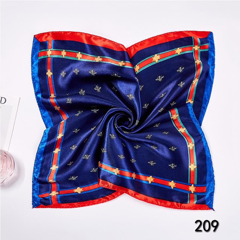 50cm Small Square Scarf Butterfly Floral Small Neck Scarf Bag Accessories Square Scarf