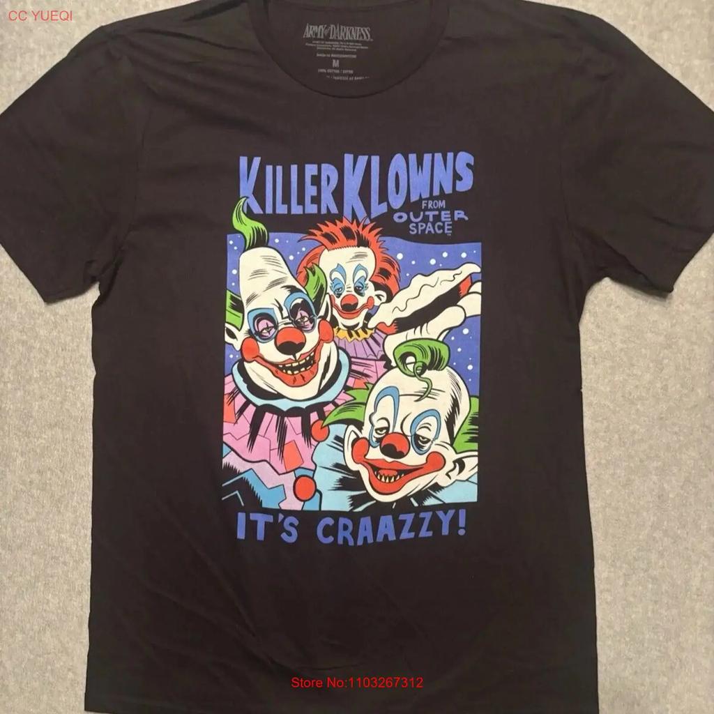 Killer Klowns From Outer Space T Shirt Unisex S Medium Black Crew Neck Nwot Vintage Top For Everyday Wear Homme Casual