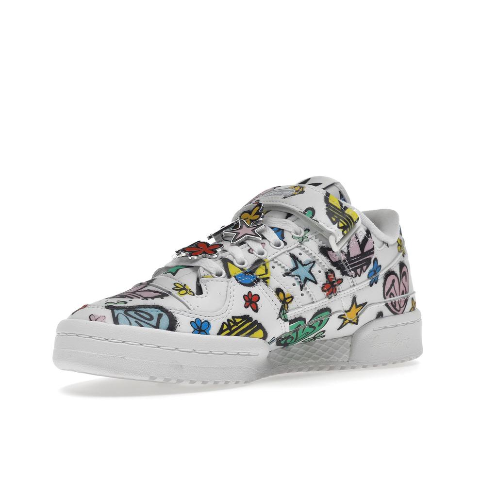 Кроссовки унисекс Jeremy Scott x adidas Forum 84 Low Monogram Белый Облачно-белый Основной черный GX9668