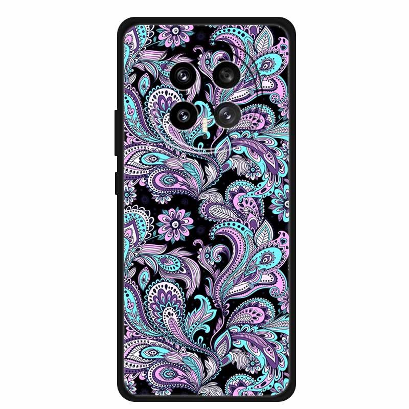 Чехол для телефона Honor Magic8 5G, мягкий ТПУ, черная силиконовая крышка для Honor Magic 8 2025, чехол Coque, мультяшные цветы, защитный Funda
