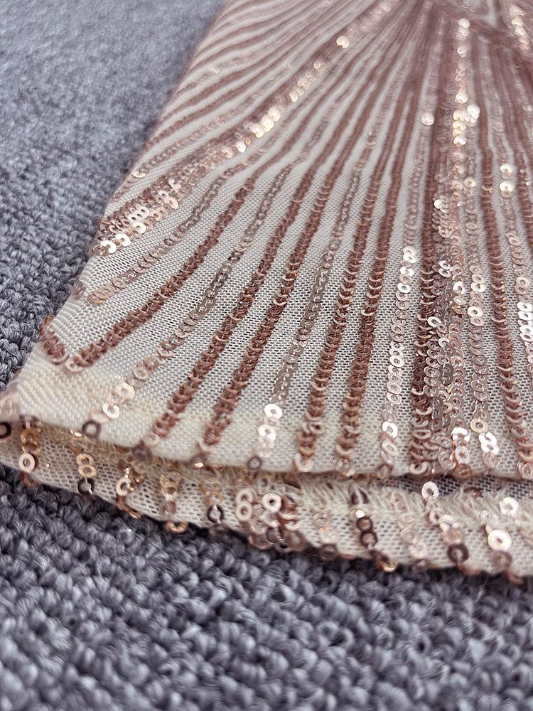 Women's Rose Gold Sleeveless Mermaid Gown - Sparkly Plus Size Evening Dress 2024