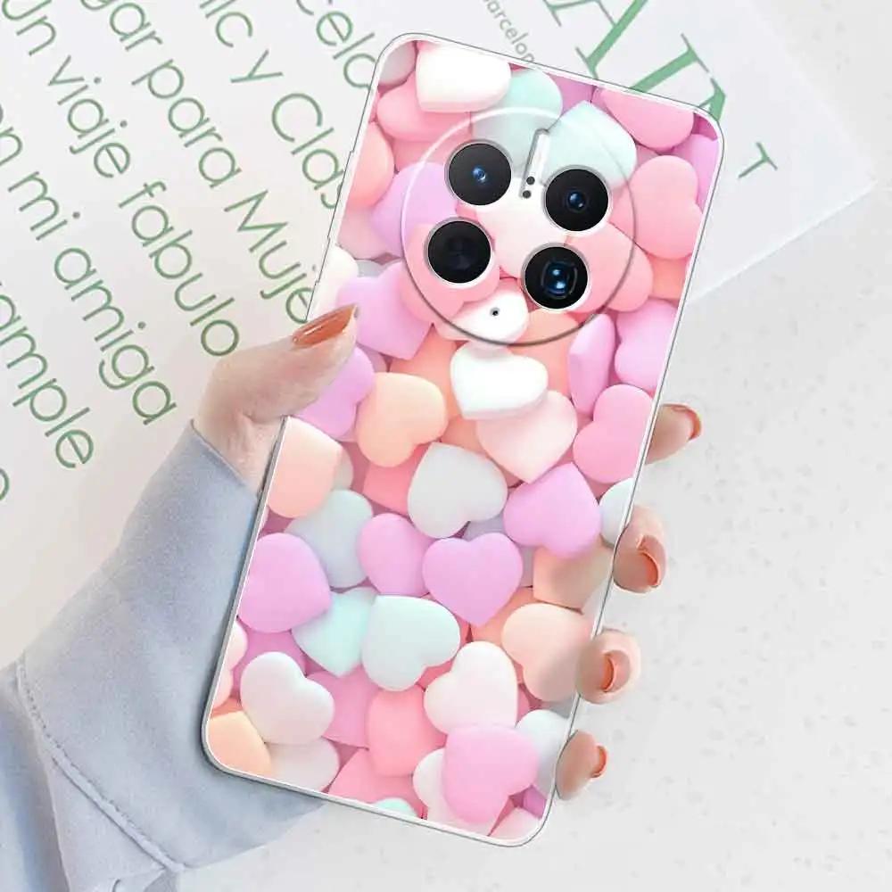 For Huawei Mate 50 Pro Case Cover Marble Transparent Silicone Soft For Mate 50 Phone Fundas Case For Mate 50e Coque Shell Bumper