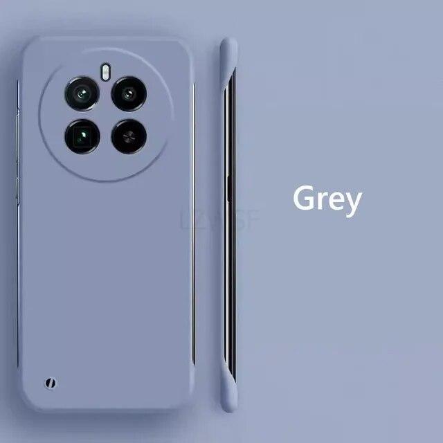 Безрамный тонкий кожаный матовый жесткий чехол для задней панели из ПК для Realme 12 Pro Plus Realme12 Pro + Plus 5G ярких цветов без полей, противоударный бампер