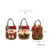 10Pcs Christmas Gift Bags Handbags Tote Bags Candy Bags Snowman Bear Gift Bags Storage Bags Christmas Decoration