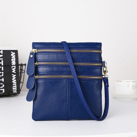 Women Real Cow Genuine Leather Bag Small Female Shoulder Bag Black Crossbody Bags For Women's Phone Wallet Coin PurseMa