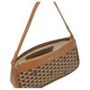 Bally Monogram Print Color Block Design Leather Shoulder Bag Small Women Shoulder Bag Brown 6309585