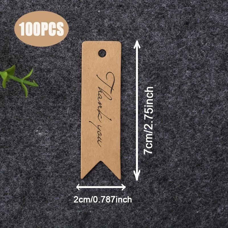 Подвесные подарочные бирки, бумажные крафт-бирки с надписью "Спасибо" для рукоделия, свадеб, дней рождения, вечеринок, праздников и т.д.