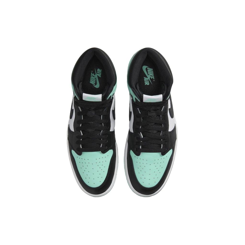 Кроссовки унисекс Air Jordan 1 Retro High OG Green Glow Белый Черный DZ5485-130