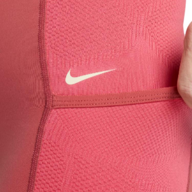 Nike Шорты для тренировок с высокой талией и карманами, женские шорты розового цвета DX0059-655
