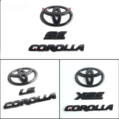 3 шт. ABS автомобильный логотип Глянцевый Черный Накладка ЗНАЧОК для COROLLA 2020-2024 СЕДАН SE LE XSE PT948 ТОЛЬКО СЕДАН багажник автомобильный аксессуар