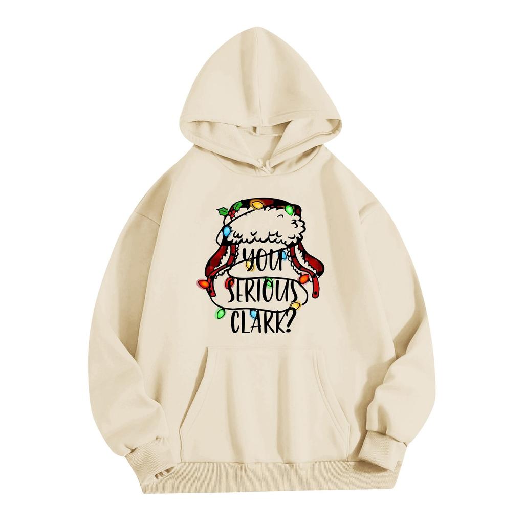 Женская однотонная толстовка с капюшоном и длинным рукавом с принтом