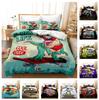 Постельные принадлежности для скейтборда, 3D-печать, постельные принадлежности для комнаты мальчиков, одеяла и наволочки для скейтборда Monster, 2/3 шт., мягкое украшение для дома, которое можно стирать в машине