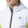 FootJoy Midlayer Hybrid Long Sleeve Full-Zip Hoodie, White, Women's, Small, FJW-S24-M01, 81964-S