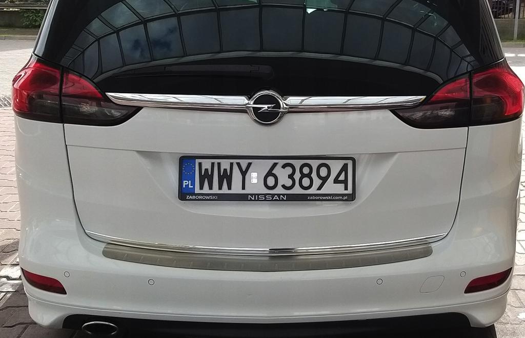 OPEL ZAFIRA C - CHROME Chrome Trim on the Tailgate