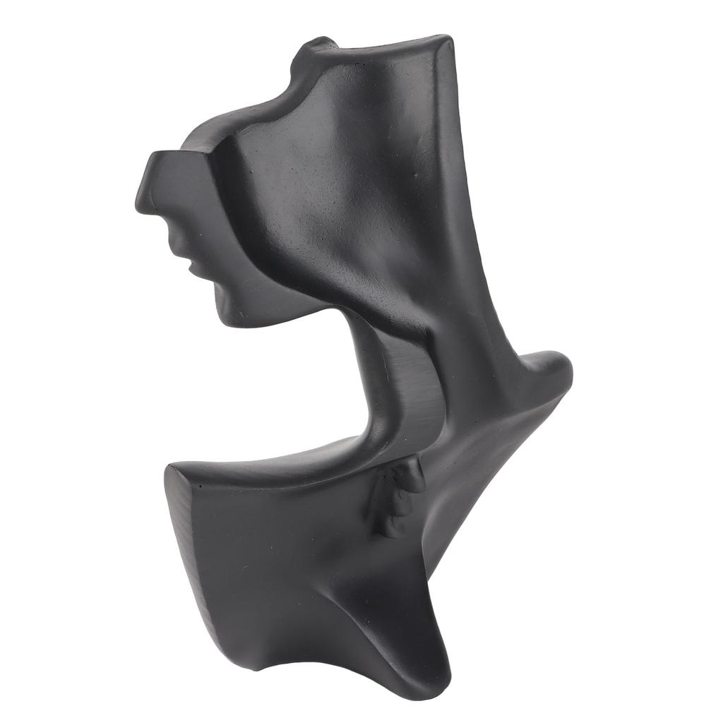 Black Jewelry Display Bust Resin Elegant Necklace Earrings Display Mannequin Stand for Jewelry