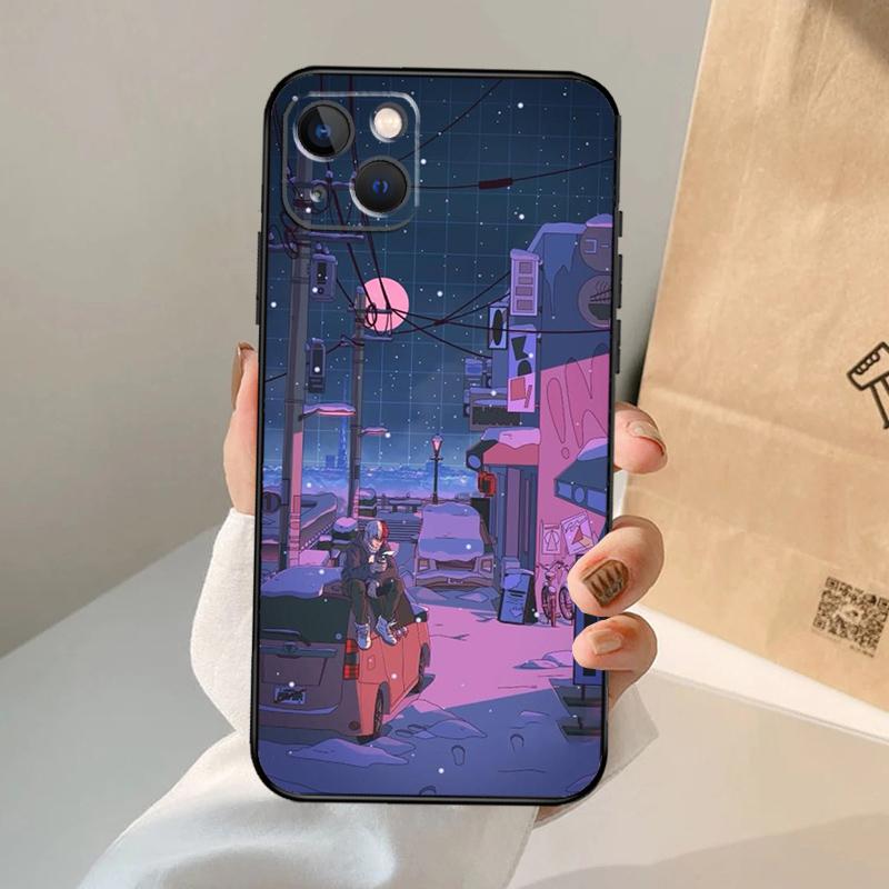 Чехол для телефона в стиле Манга Аниме для iPhone 17 Air 16 14 13 12 11 15 Pro Max 13 12 mini 15 16 Plus 16e Чехол Coque
