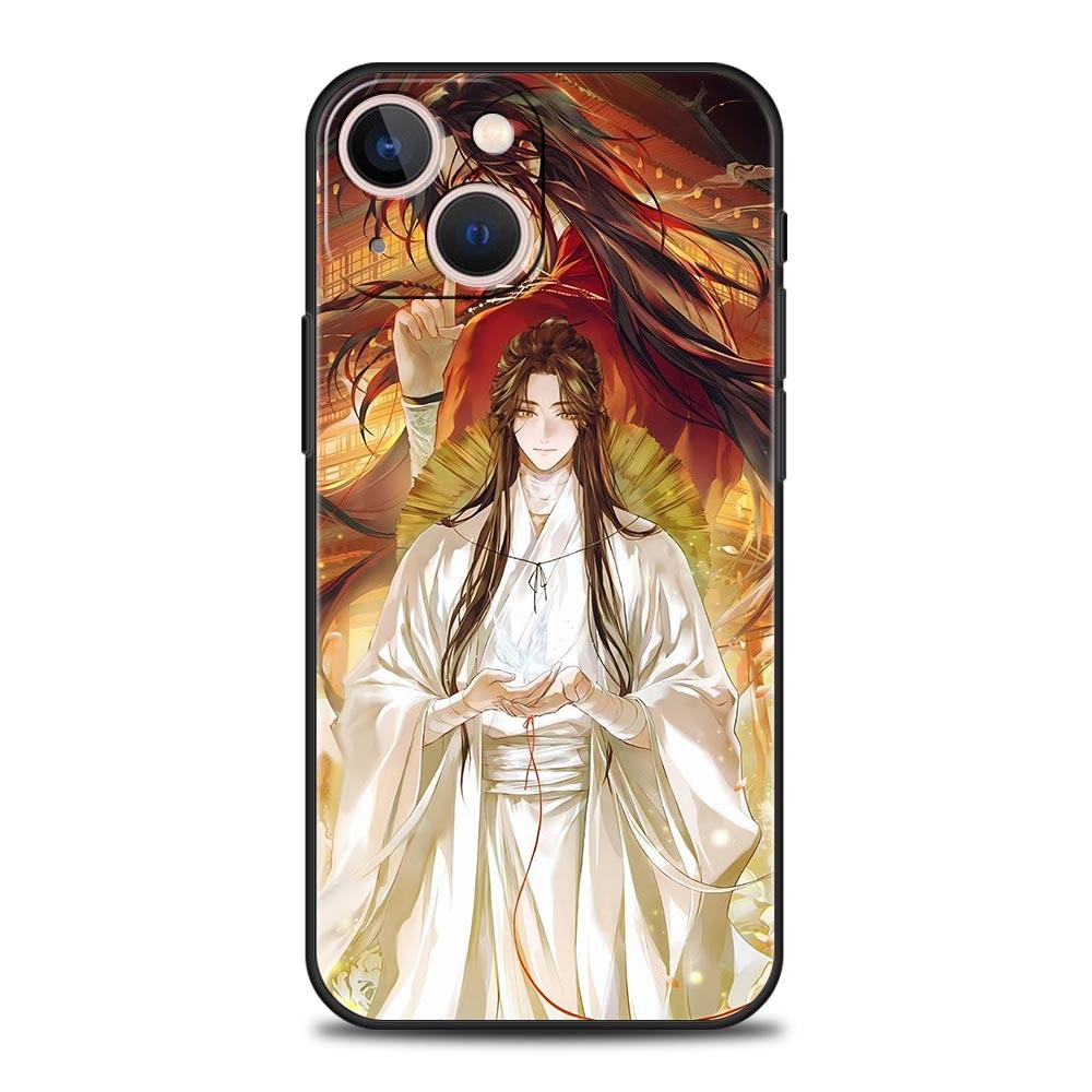 Чехол для телефона iPhone 17 16e 15 14 13 12 11 Pro Max SE 7 8 Plus Оболочка iPhone 16 Мягкий ТПУ Чехол Благословение Небесного Чиновника