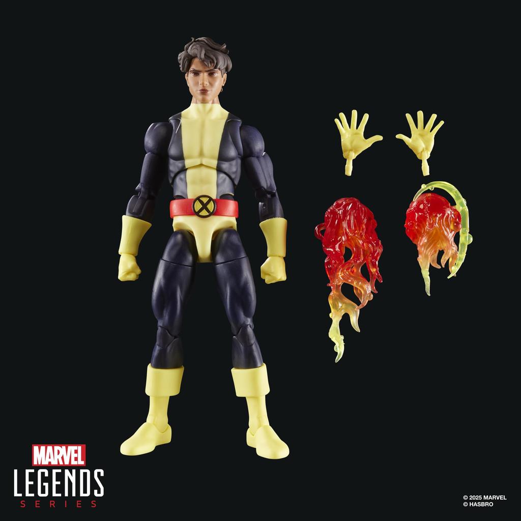 Marvel Legends Series X-Men '97 Sunspot 6-Inch Action Figure Collectible Toy with 4 Accessories Hasbro