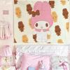 Милый Гобелен My Melody Кавайный Принт Sanrio с Кроликом Настенное Украшение для Комнаты Подростка Общежития Разные Размеры