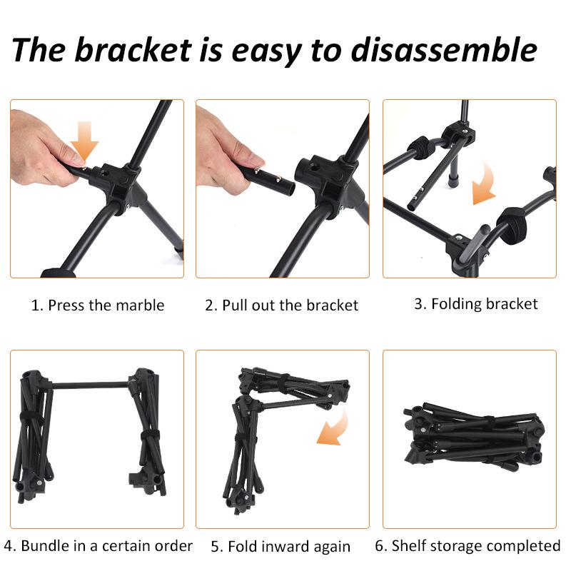 Portable Multi-functional Outdoor Folding Chair: Beach, Fishing, Camping, Moon Stool with Iron Frame