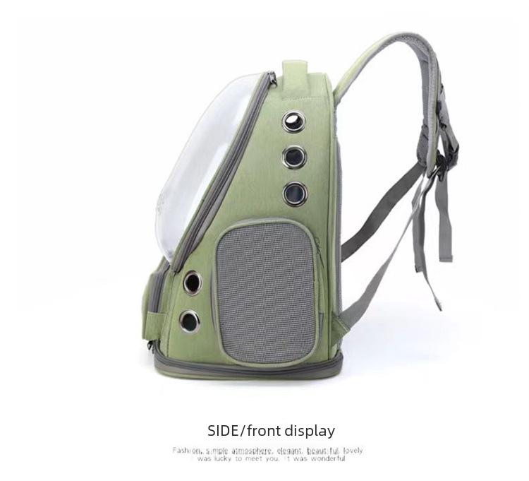 Портативный прозрачный рюкзак-капсула для кошек и мелких домашних животных