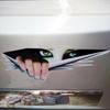 Motorcycle Styling New Auto Decal Waterproof Window 3D Auto-styling Car Stickers Peeking Scary Eyes
