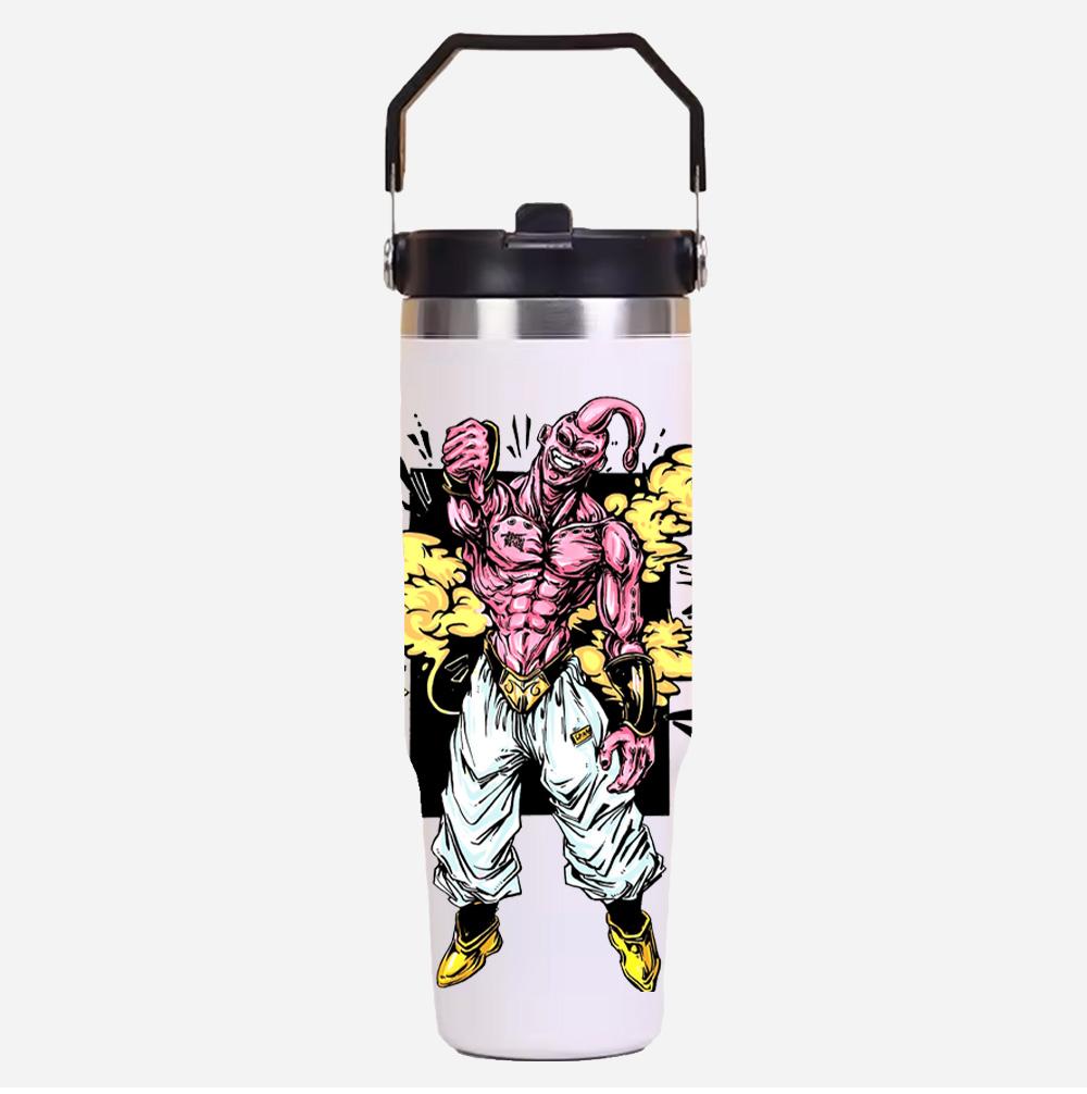 30oz Large Capacity Portable Car Cup Stainless Steel Thermos Cup with Straw Handle Travel Sports Water Bottle Vacuum Flask gift