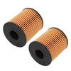 2Pcs Oil Filter 1109CK Engine Protection High Efficiency Long Lasting with Rubber Ring Replacement for Citroen Sega