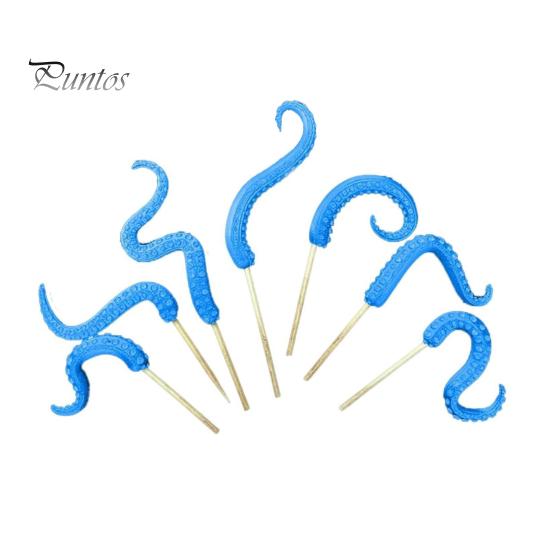7 Pcs Planter Insert Octopus Tentacles Resin Octopus Tentacles Flower Pot Decoration Waterproof Tentacles Stakes for Potted Plants Bonsai Decorations
