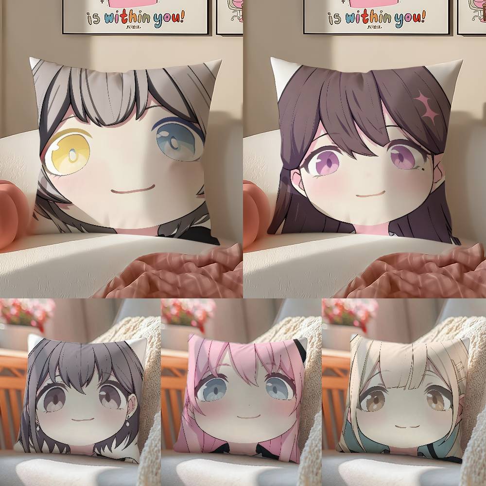 Anime Cartoon BanG Dream! It's MyGO!!-Cute Pillow Case Comfort Sofa Bed Silky elegant Invisible zipper Decorative cushion cover