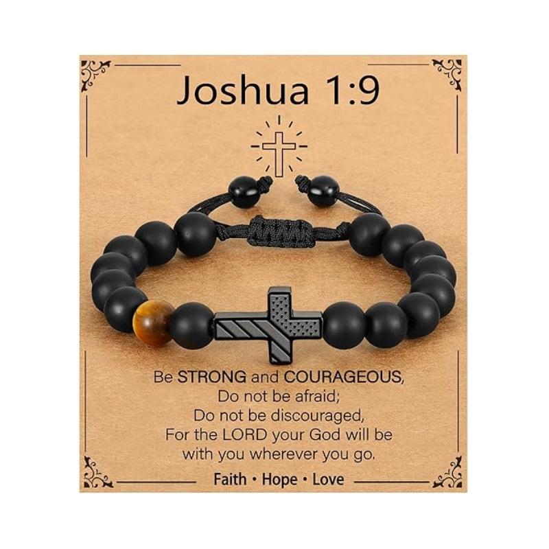 Браслет JYL TS Мужской Американский Флаг Крест Глаз Повышает Патриотизм и Удачу