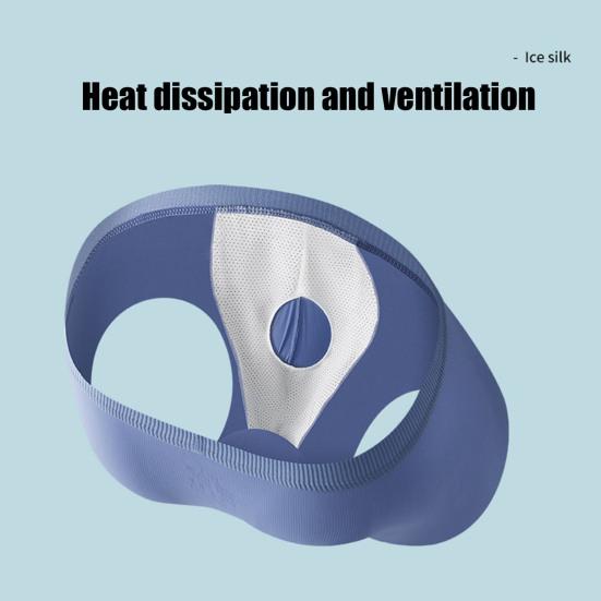 Men Boxer Underwear Mid-rise Elastic Waistband Double Layer Holes Shorts Briefs