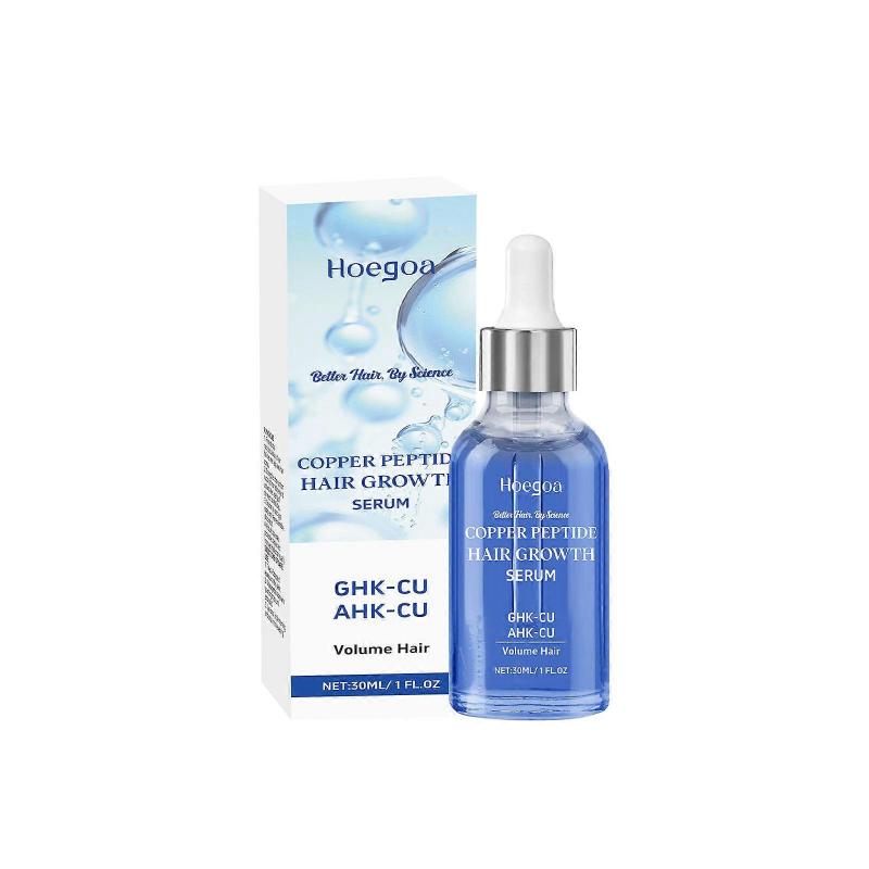 Hoegoa Copper Peptide Hair Growth Serum – 10% GHK-CU 5% AHK-CU, Stimulates Follicles & Improves Scalp Health
