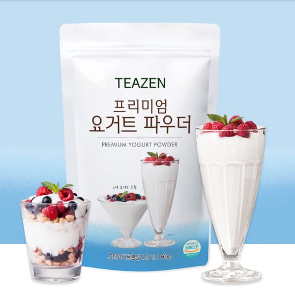 Teazen Премиальный порошок для чая йогурт для пакетиков для смузи hie 500 г x 2 шт.