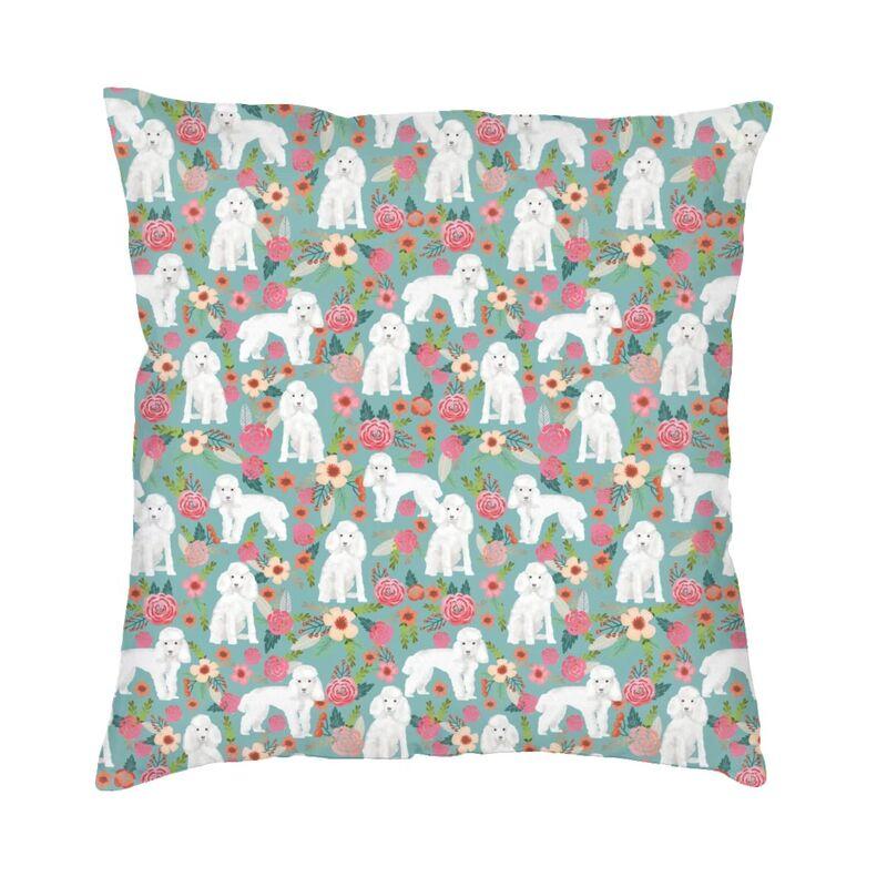Роскошный чехол для подушки с изображением пуделя 50*50 см, полиэстер, наволочка для любовника собак, постельные принадлежности, диван, наволочка