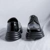 Британский стиль квадратная головка маленькие кожаные туфли весна новые лоферы форменные лакированные туфли мужские 36763-R
