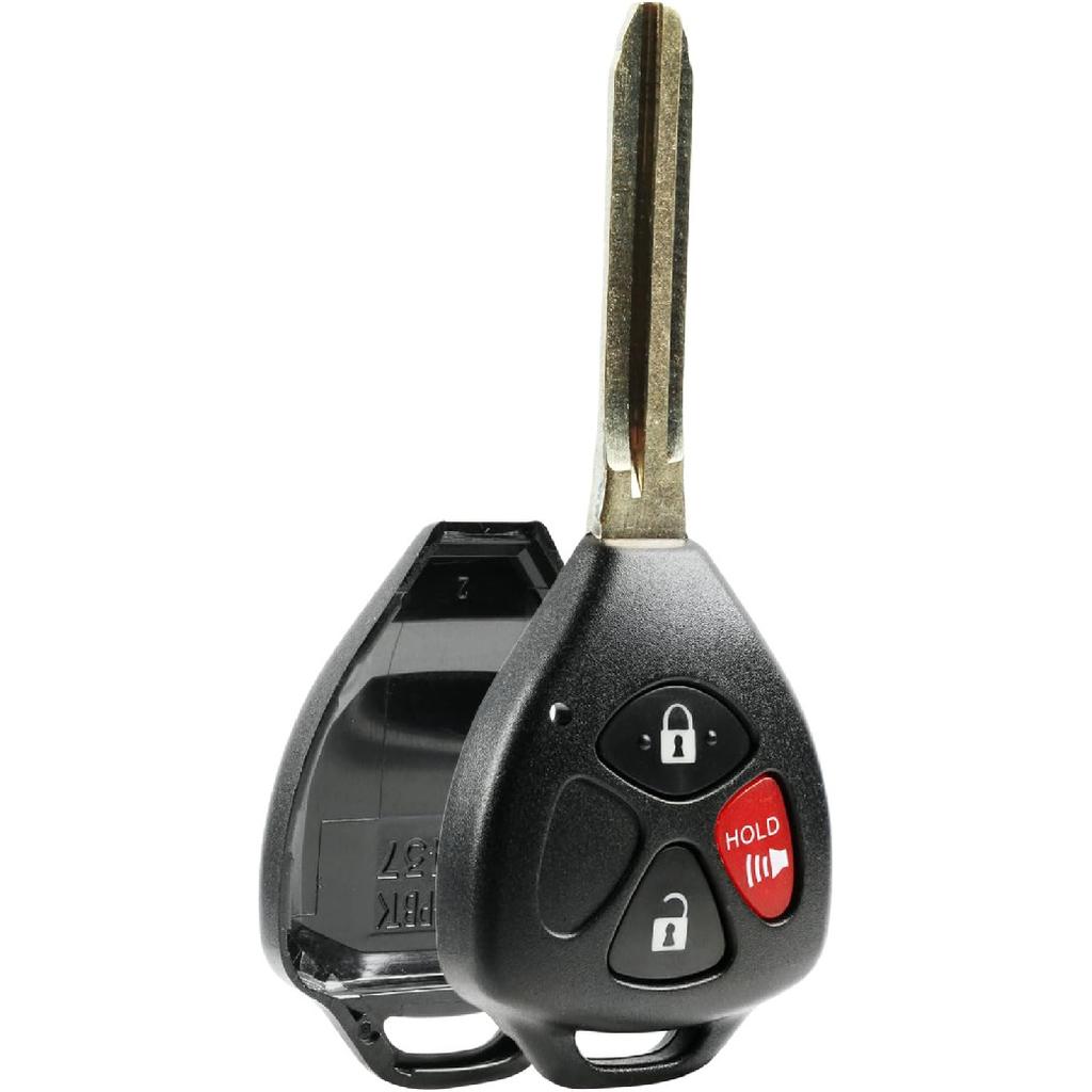 Key Fob Keyless Entry Remote Shell Case & Pad fits Toyota 4Runner Matrix Rav4 Venza Yaris/Scion iQ tC xB xD (HYQ12BBY, GQ4-29T, MOZB41TG)