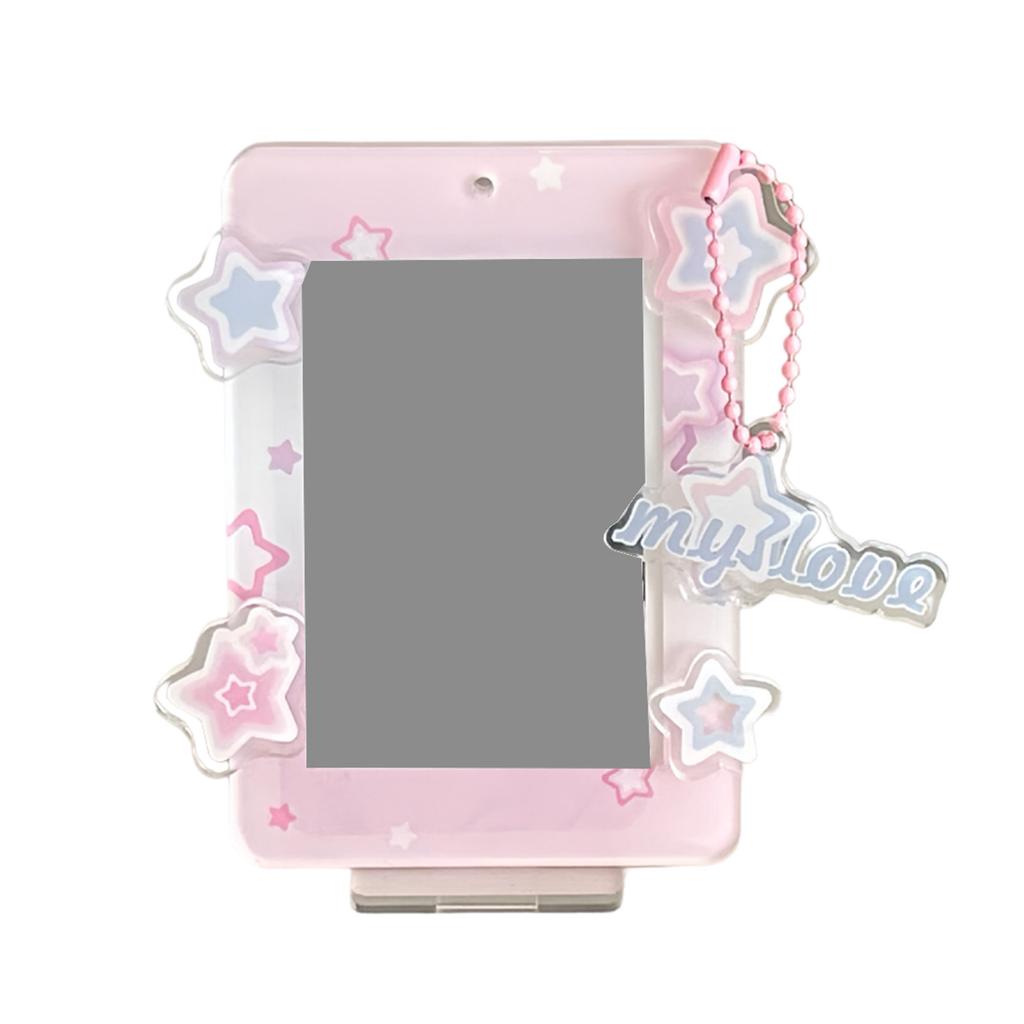 Star Series Sweet Photo Protection Photo Card Frame Card Display Stand Настольный декоративный держатель для фотографий Акриловый чехол для карт